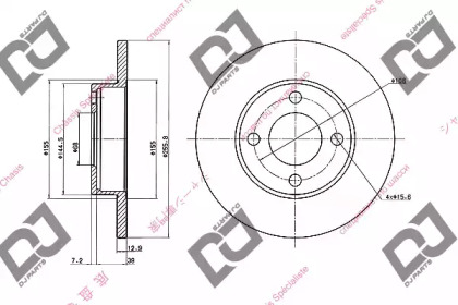 Тормозной диск DJ PARTS BD1579